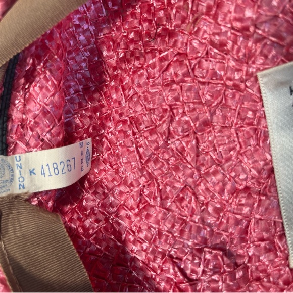Vintage Mark III Raspberry Pink Woven Hat - Picture 8 of 11